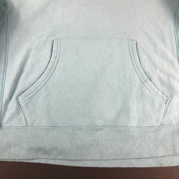 Y2K Champion Reverse Weave Sweatshirt Men Small Light Blue Faded Pullover Hoodie - Picture 3 of 15